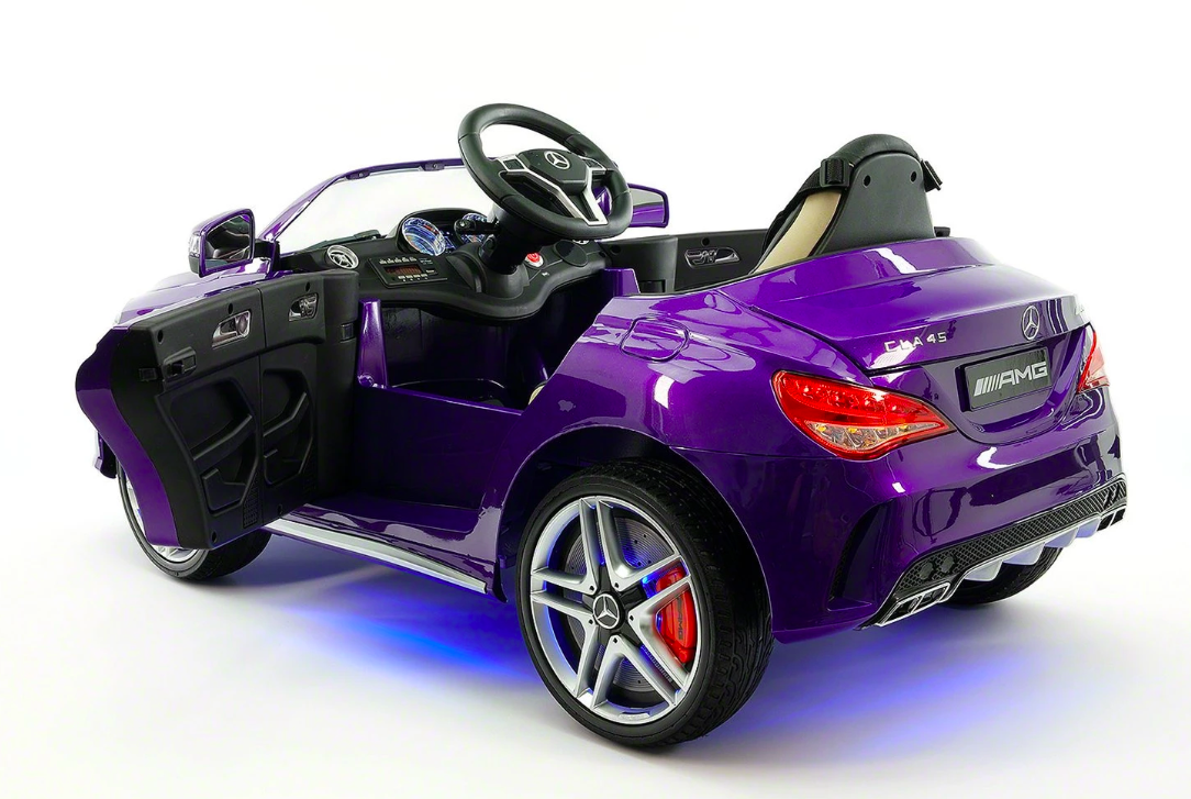 MODERNO KIDS MERCEDES CLA45 12V ELECTRIC RIDE-ON CAR, REMOTE