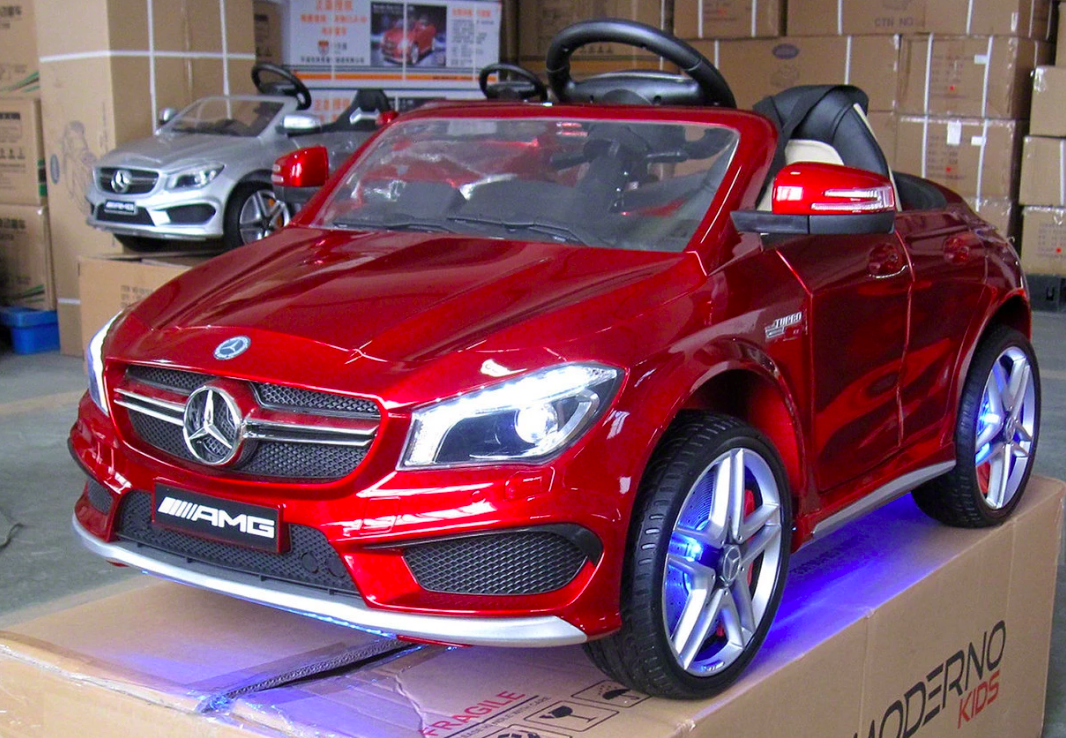 MODERNO KIDS MERCEDES CLA45 12V ELECTRIC RIDE-ON CAR, REMOTE