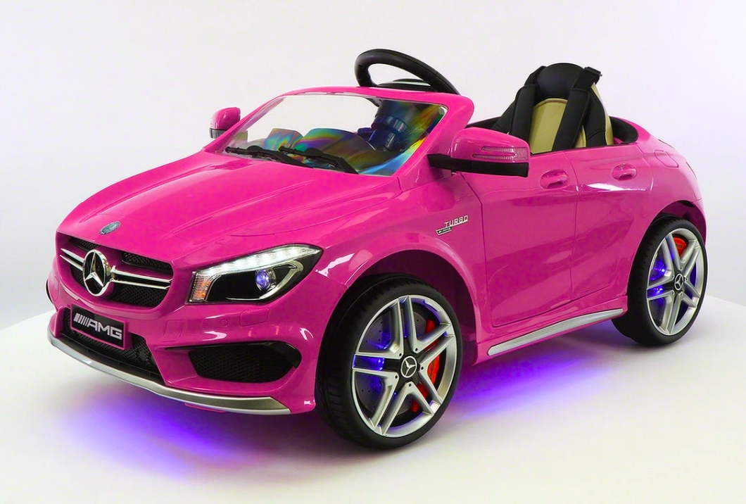 MODERNO KIDS MERCEDES CLA45 12V ELECTRIC RIDE-ON CAR, REMOTE