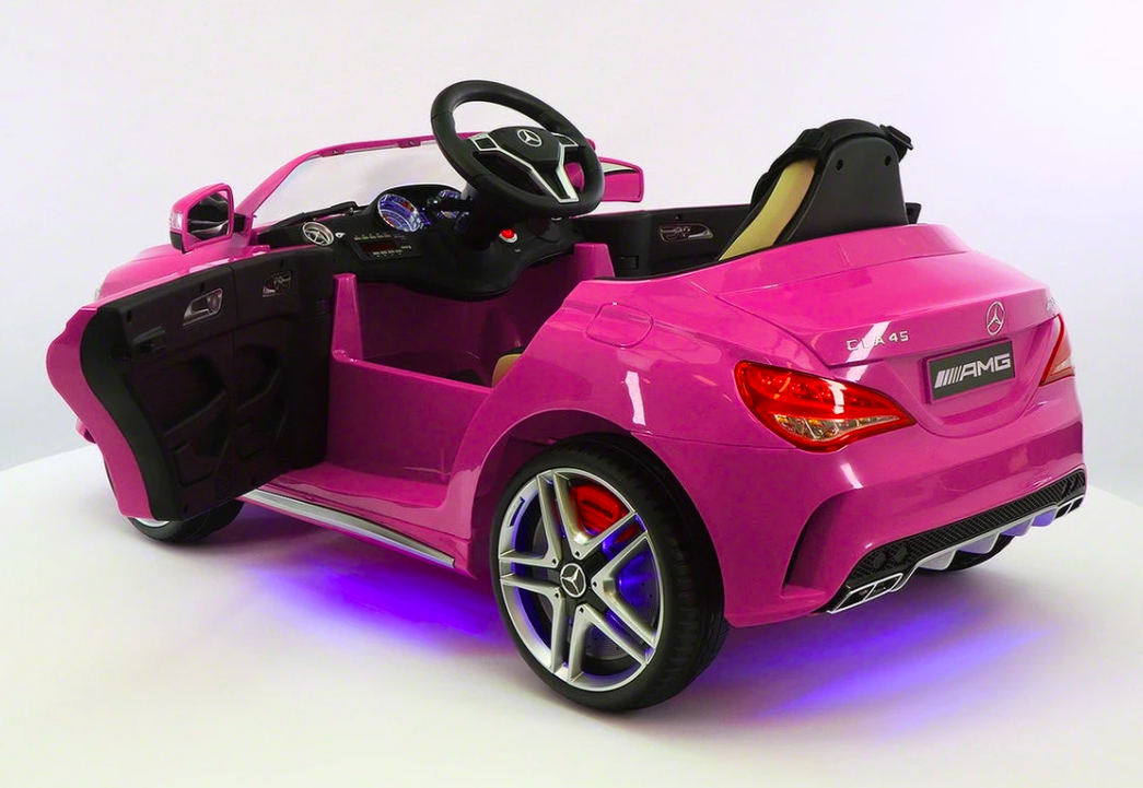 MODERNO KIDS MERCEDES CLA45 12V ELECTRIC RIDE-ON CAR, REMOTE