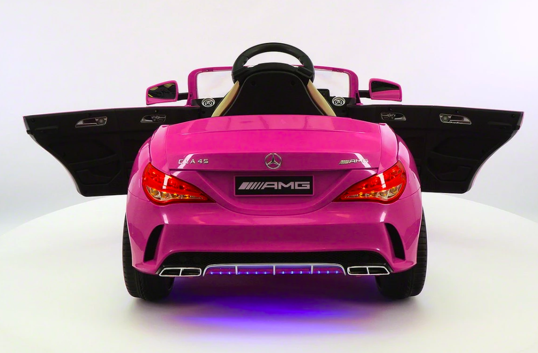 MODERNO KIDS MERCEDES CLA45 12V ELECTRIC RIDE-ON CAR, REMOTE