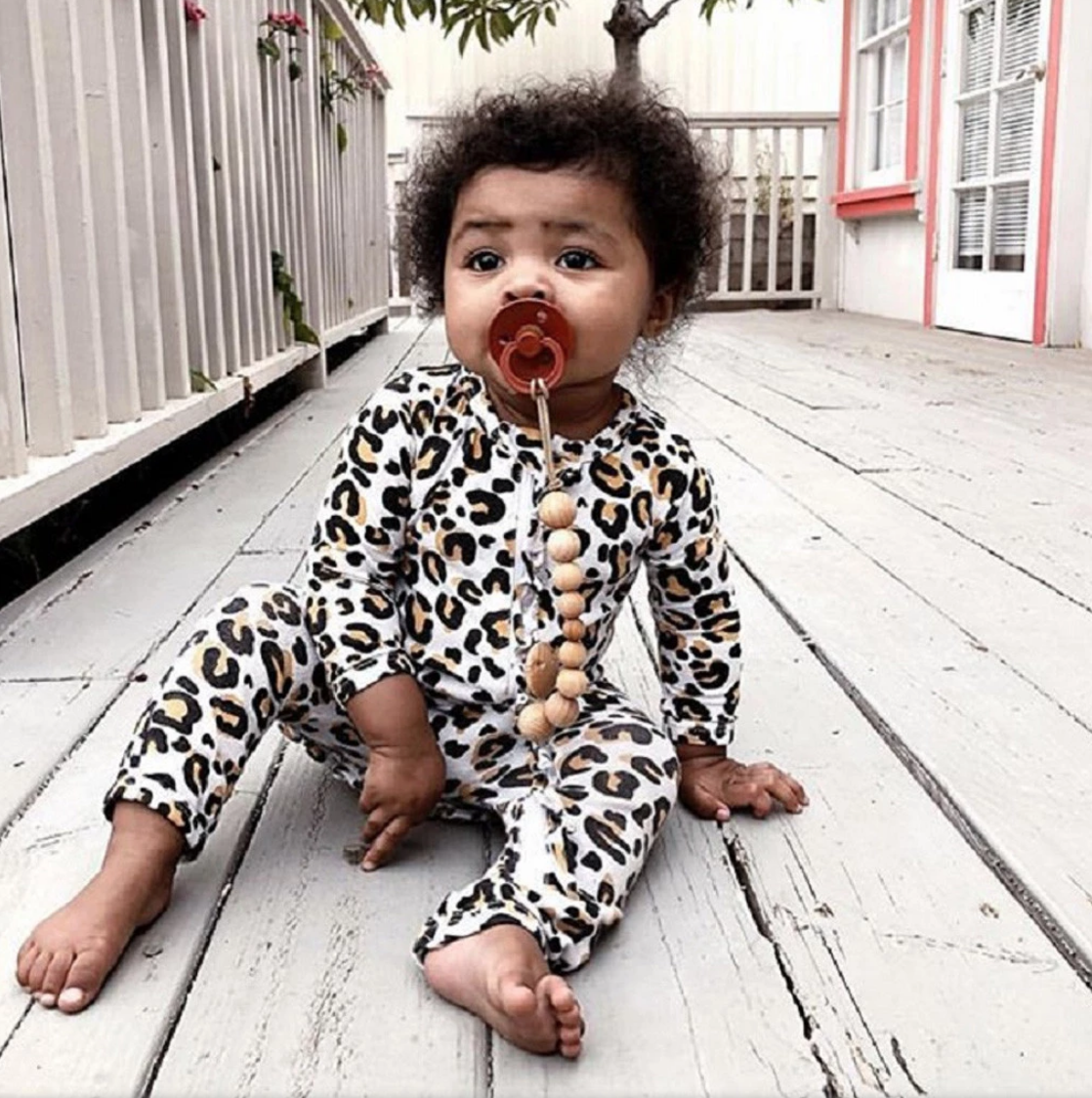 Clara Leopard Print Romper