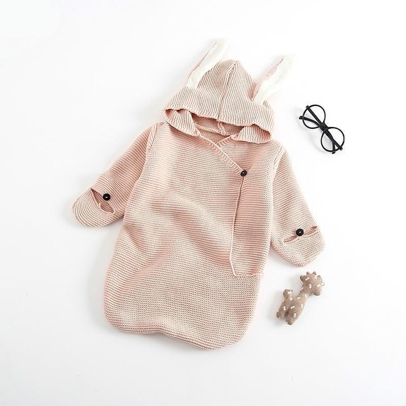 Luxury Knitted Bunny Sleeping Bag