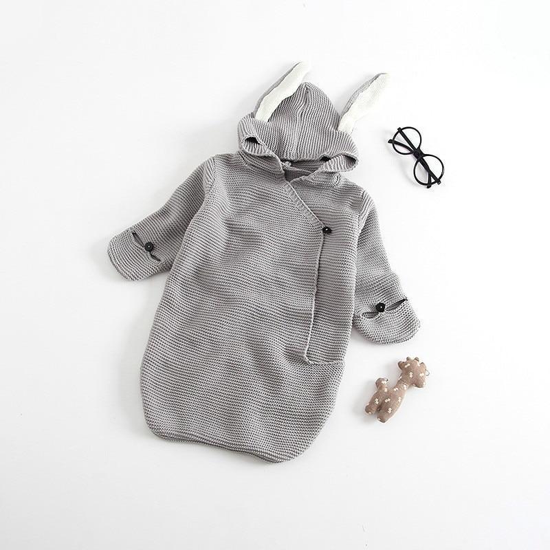 Luxury Knitted Bunny Sleeping Bag