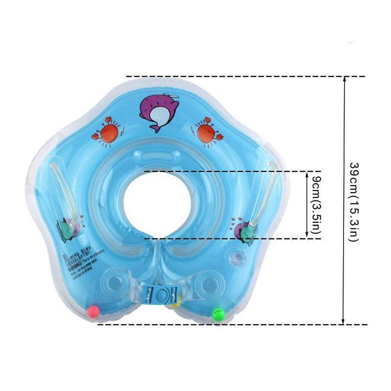 Inflatable Water Baby Safety Neck Floatie Tube Ring