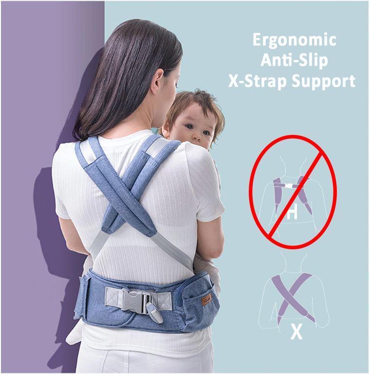 Ergonomic Hipseat Baby Carrier (6 IN 1)